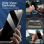 Entronix Anti-Spy Privacy Screen Protector & Camera Lens Protector Compatible with iPhone 16 Pro Max - 2-Piece Combo