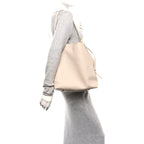 Grained Calfskin Low Key Hobo MM Limestone