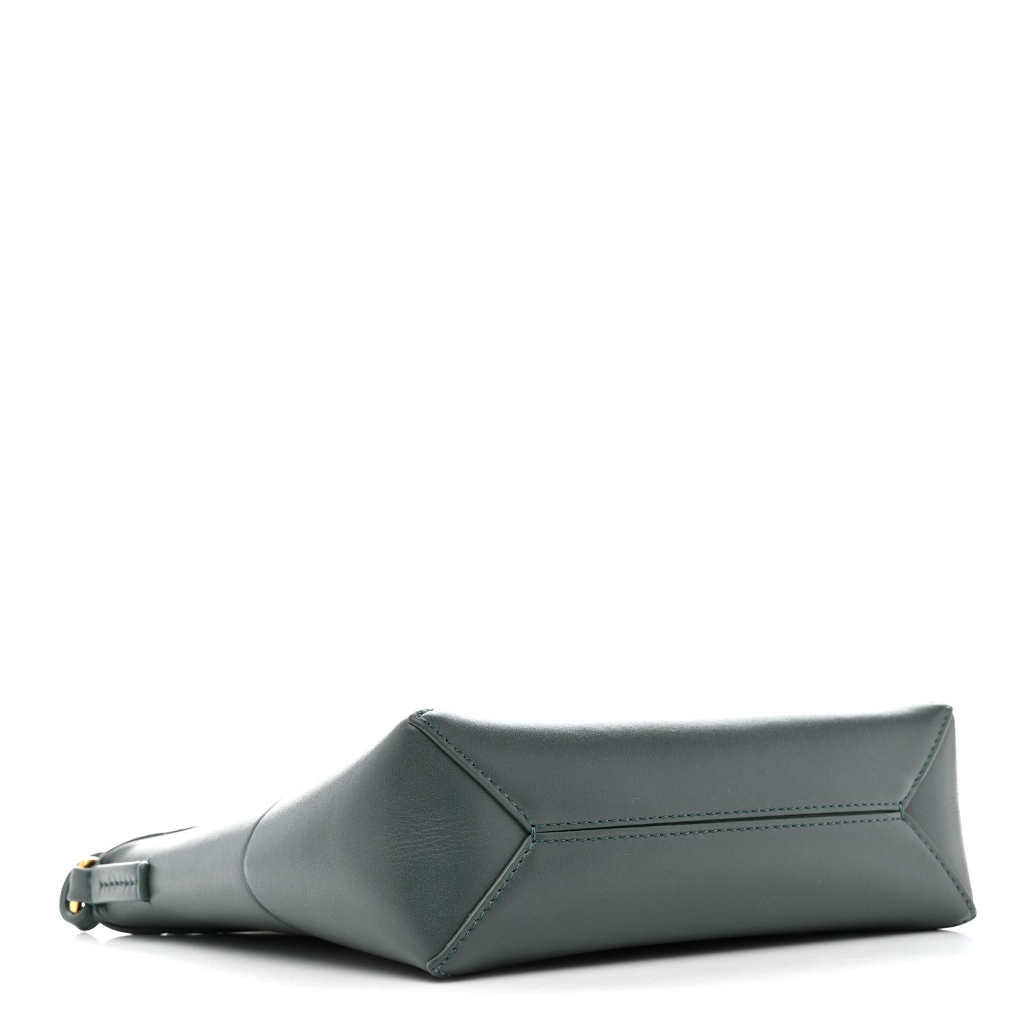 Shiny Calfskin Puzzle Fold Pouch Vetiver