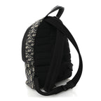 Oblique Calfskin Rider Kid's Backpack Beige Black