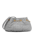 Lambskin Supple Macrocannage Small Ammi Bag Grey