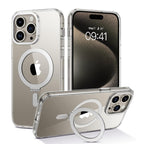 SAHARA - Venture Series Clear Kickstand Case - iPhone 15 Pro Max