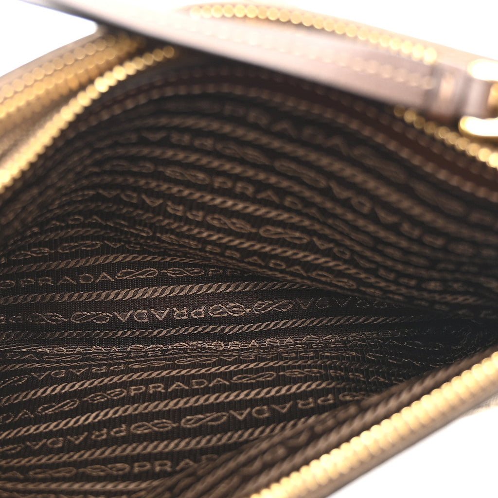 Jacquard Logo Flat Crossbody Bag Corda Bruciato