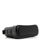 Aged Calfskin Quilted Small Gabrielle Hobo Black