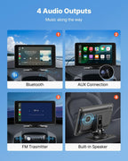 Car Stereo Radio CarPlay Touchscreen 7 in Apple Android Auto Backup Camera