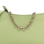 GG Grainy Calfskin Emblem Super Mini Shoulder Bag Sage Leaf