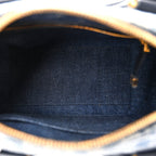Denim Oblique Groove 20 Bag Blue