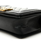 Caviar Quilted Small Boy Flap Black