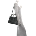 Calfskin Small Sac De Jour Black