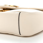 Calfskin Matelasse Mini GG Marmont Shoulder Bag White