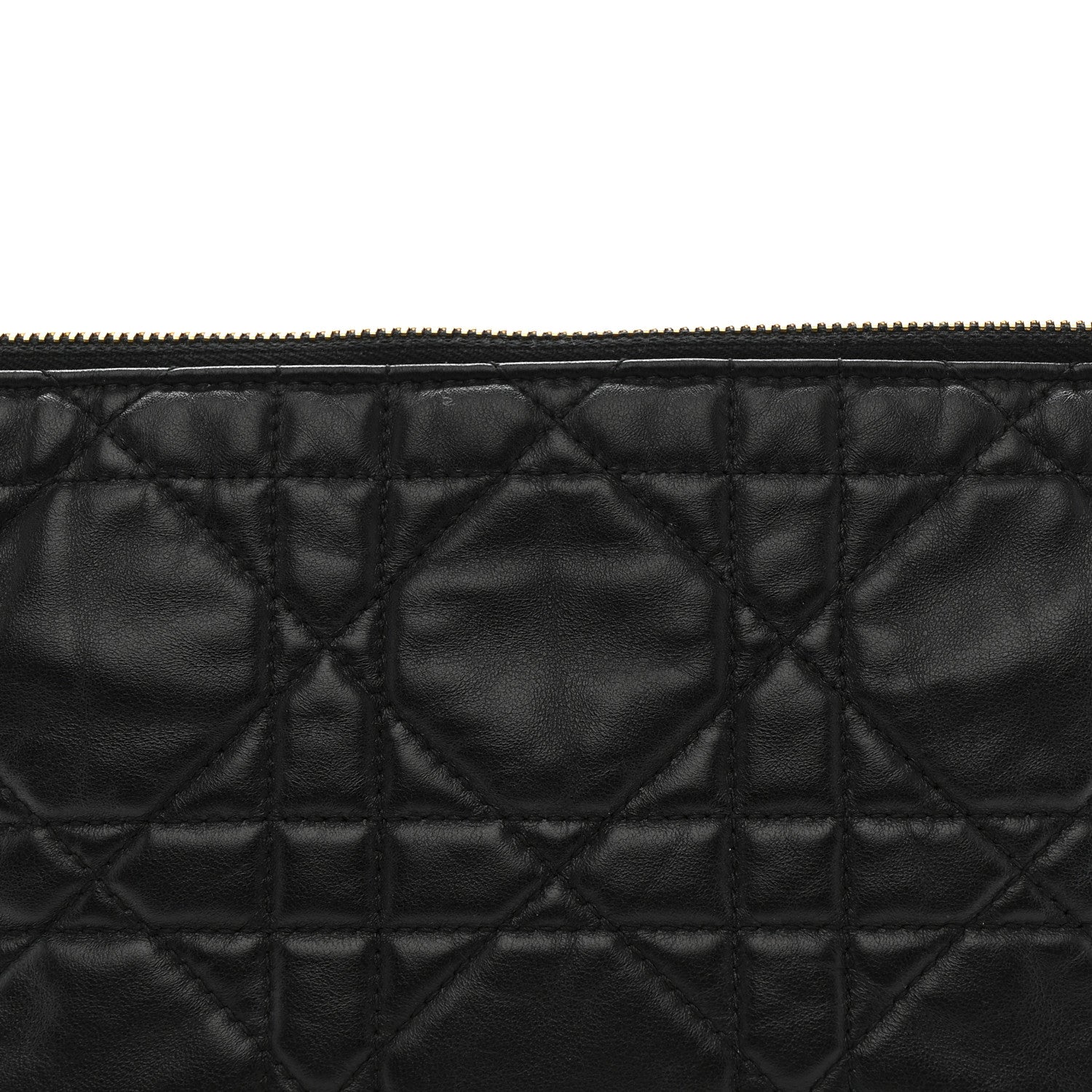 Lambskin Macrocannage DiorStar Hobo Bag Black