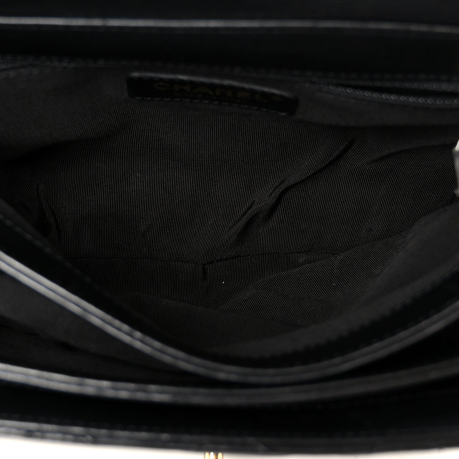 Calfskin Quilted Small Gold Top Handle Flap Black