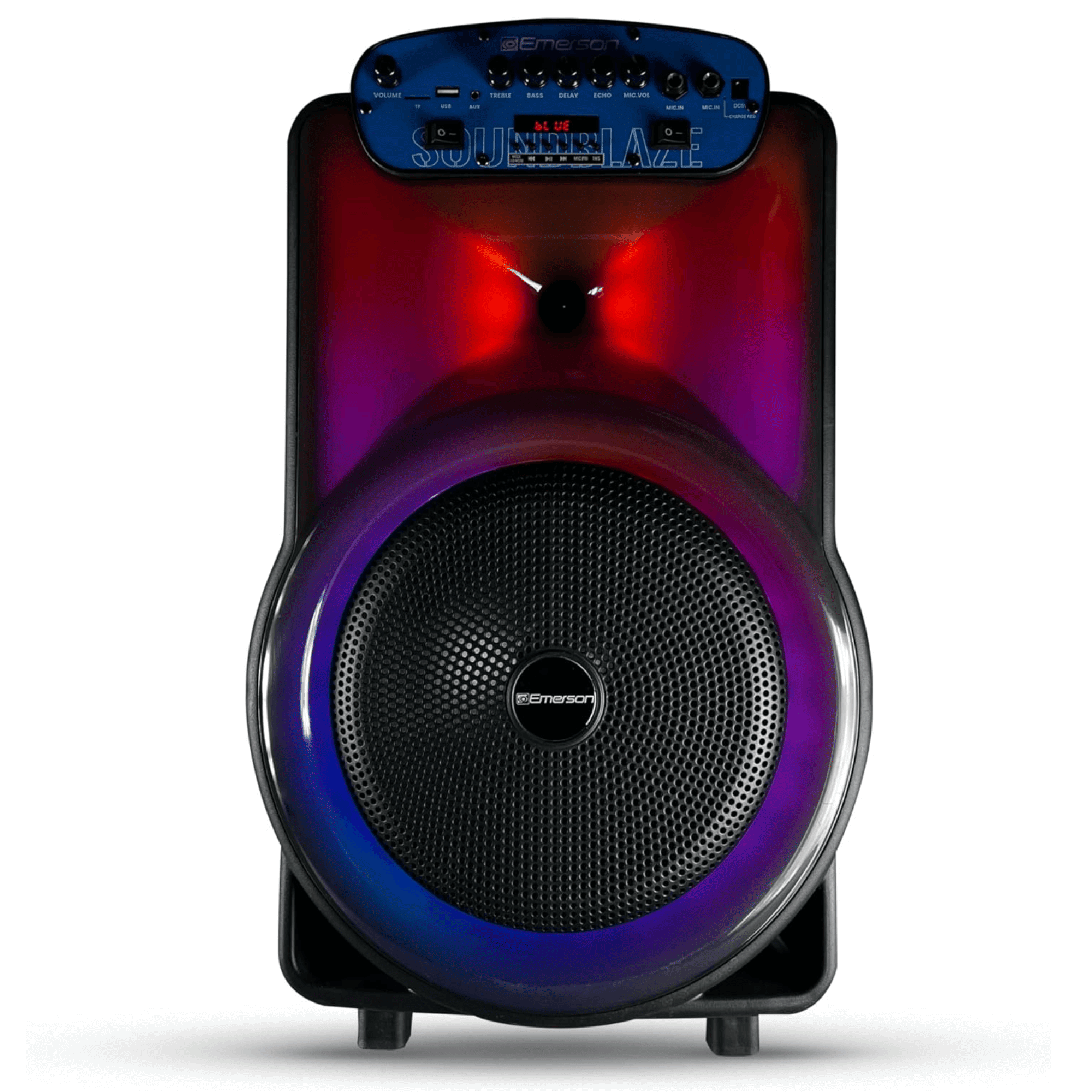 Portable Bluetooth 12" Party Speaker with Flame Lighting