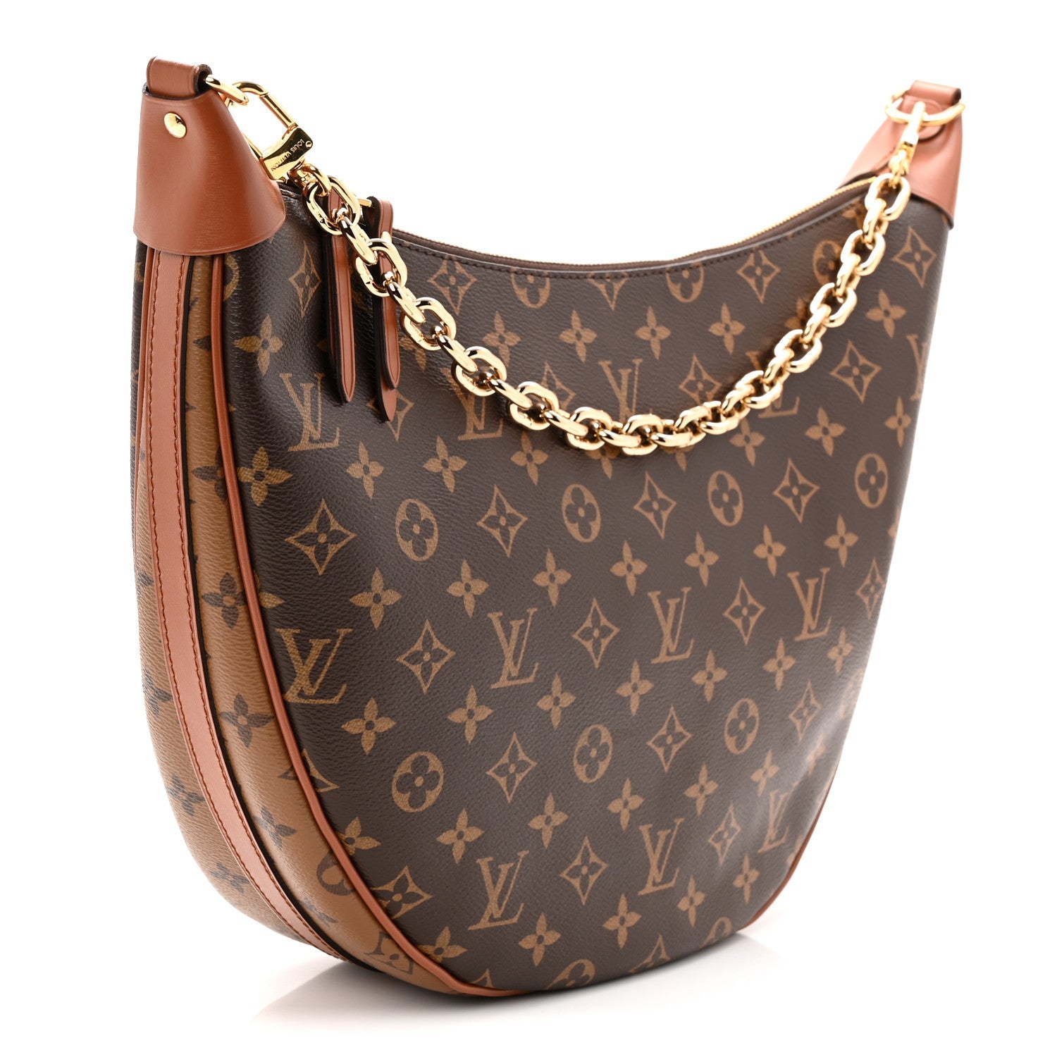Reverse Monogram Loop Hobo