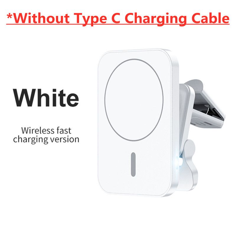 30W Magnetic Wireless Chargers Car Air Vent Stand Phone Holder Mini QI Fast Charging Station For iPhone 12 13 14 Pro Max macsafe - No Cable