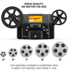 Kodak REELS 8mm & Super 8 Film Scanner & Converter, Slide Scanner with Big 5” Screen