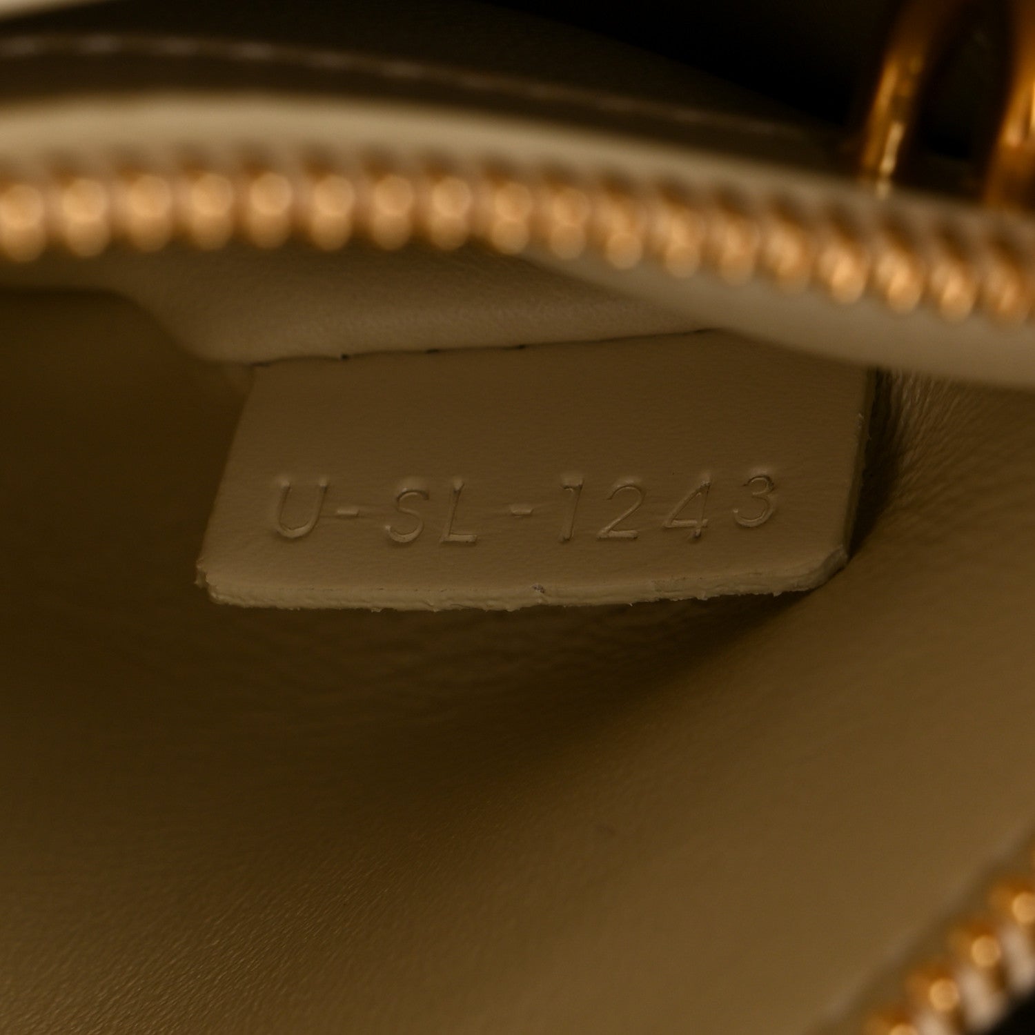 Satinated Calfskin Small 16 Top Handle Bag Beige
