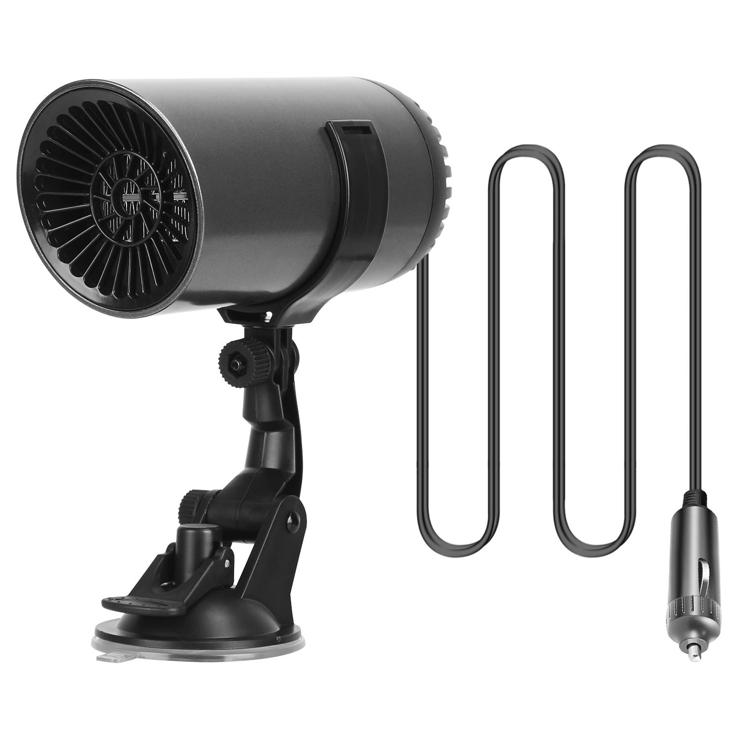 24V 150W Portable Car Heater 2 In 1 Heating Cooling Fan Rotatable Demister Defroster with 4.92ft Cord