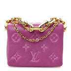 Lambskin Embossed Monogram Coussin Belt Bag Orchid