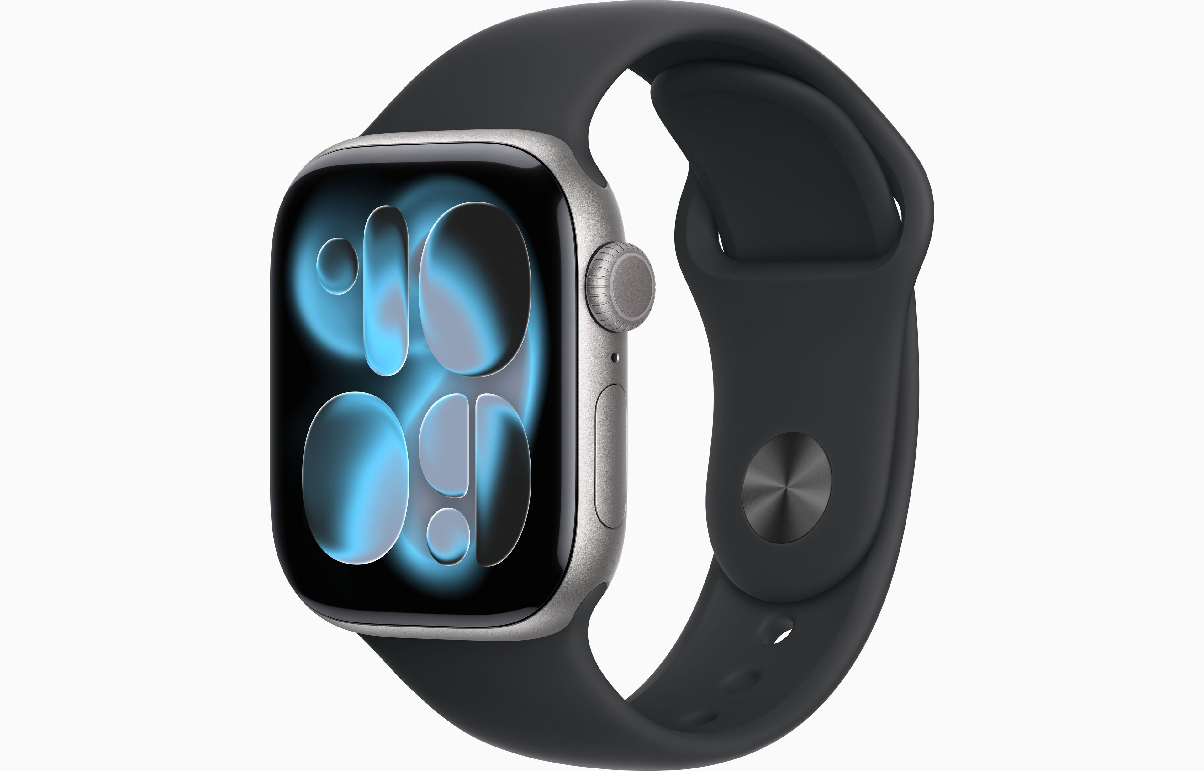 Apple Watch Series 11 GPS + Cellular 42mm Space Gray Aluminum Case with Black Sport Band