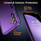 Entronix Bundle Compatible with Galaxy S25 Plus - Soft-Touch Dual-Layer Case & 2 Clear Screen Protectors