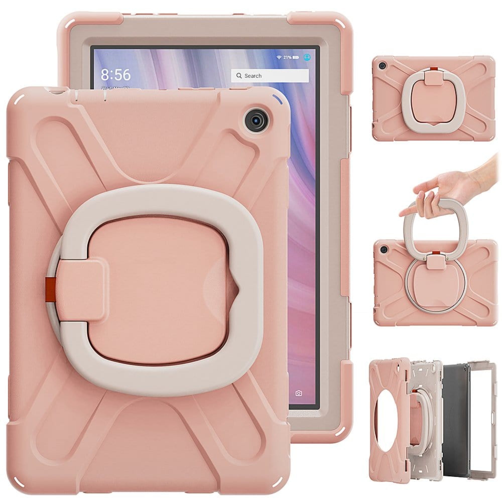 SAHARA - SpLaSh Series Heavy Duty Case for Amazon Fire HD 10 (2023) - Blush Pink