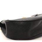 Grained Lambskin Drew Shoulder Bag Black