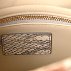Snakeskin Mini Lady Dior Beige Gold