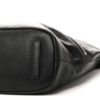 Calfskin Large Zip Nightingale  Black
