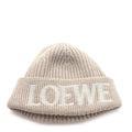 Wool Logo Beanie Dark Beige