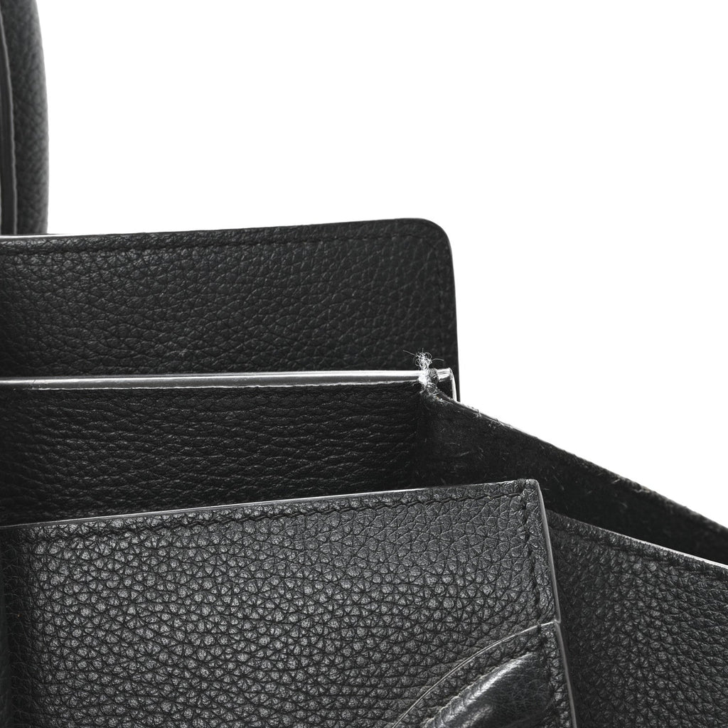 Drummed Calfskin Mini Luggage Black