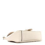Calfskin Matelasse Small GG Marmont Shoulder Bag White