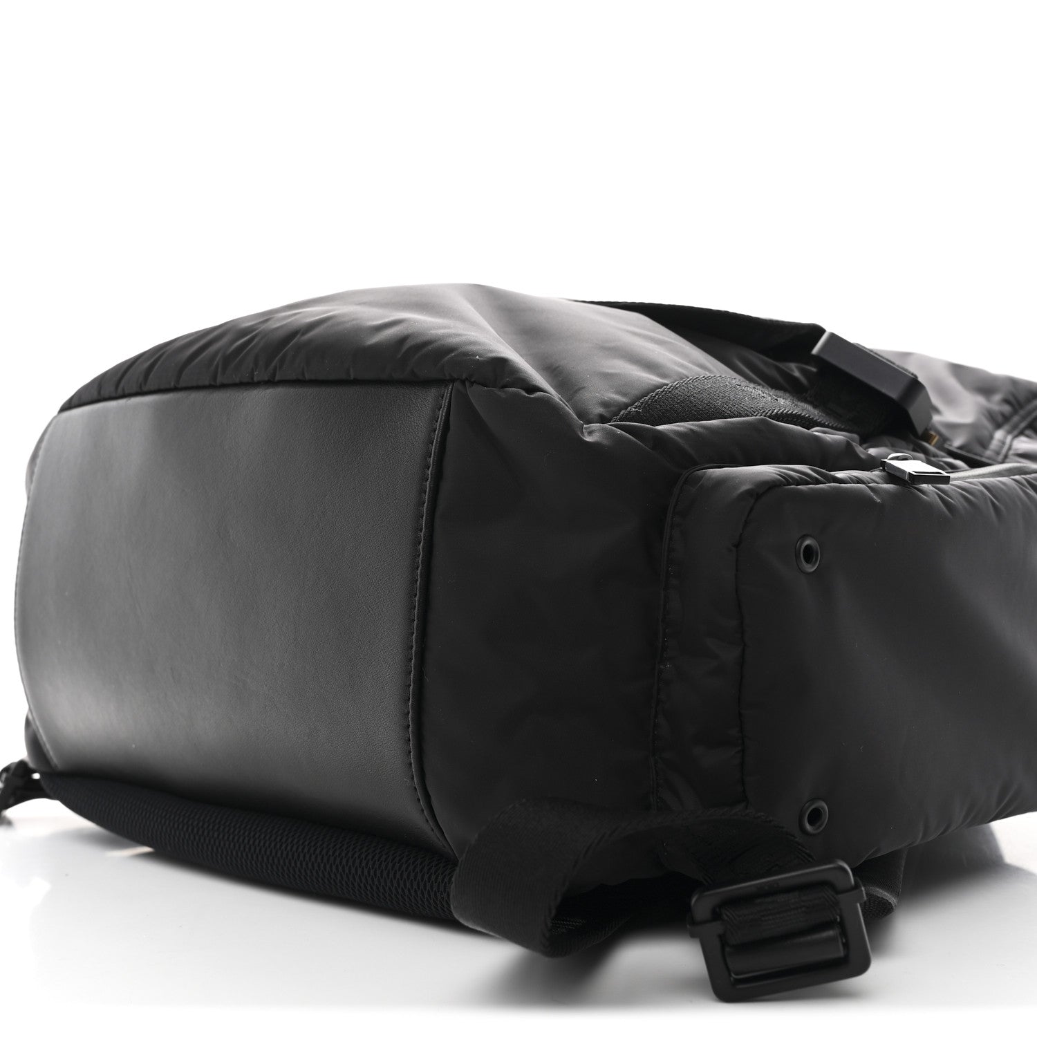 Nylon Saddle Backpack Black