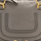 Calfskin Medium Marcie Satchel Cashmere Grey