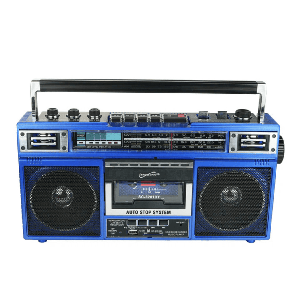 Supersonic 4 Band Radio & Cassette Player + Cassette To Mp3 Converter & Bluetooth