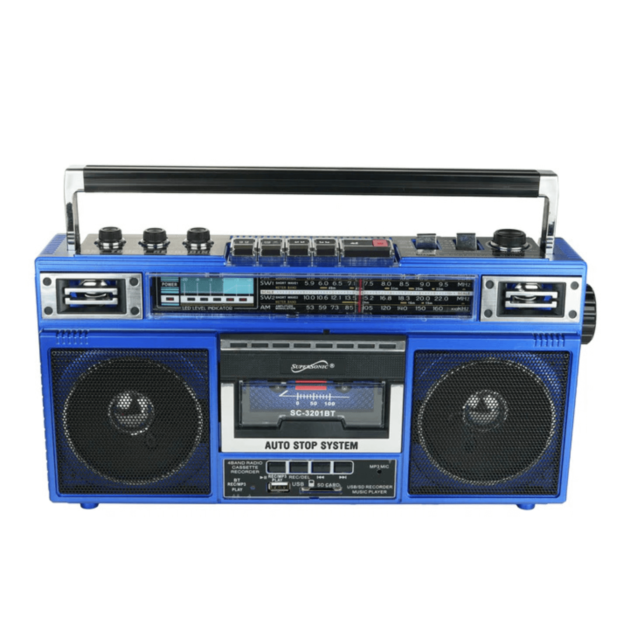Supersonic 4 Band Radio & Cassette Player + Cassette To Mp3 Converter & Bluetooth