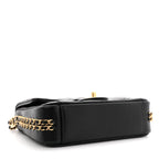 Caviar Quilted Mini CC You Flap Black