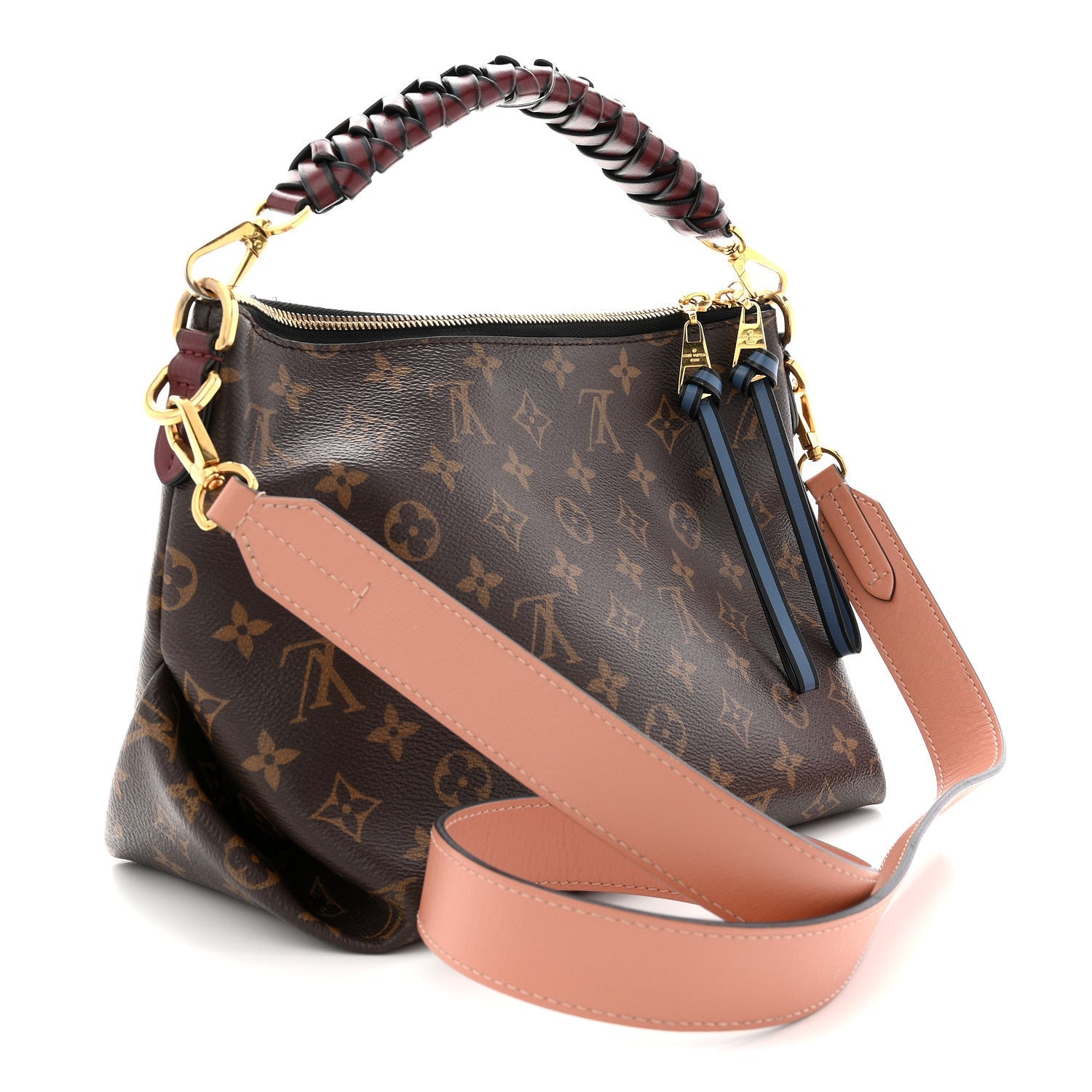Monogram Beaubourg Hobo Mini Bordeaux Red Peach Safran Blue Jean Blue