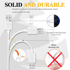 Entronix USB-A to Micro-USB Charger Cable, 2-Pack [3FT] Micro-USB Cable Compatible with Android