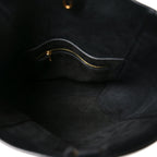 Soft Grained Calfskin Small Sangle Bucket Bag Black