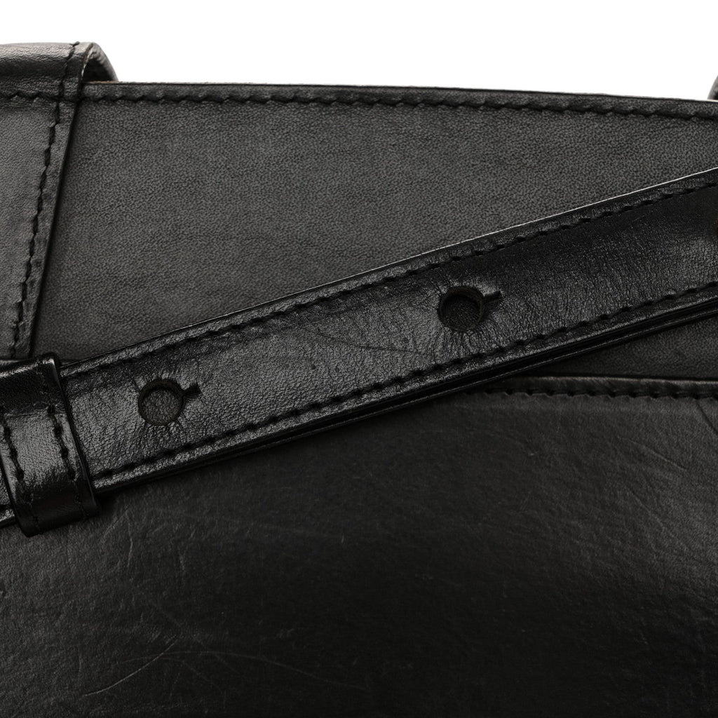 Calfskin Lady Bag Black Flamma