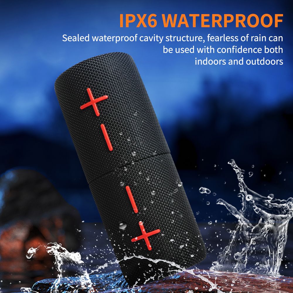 2 in 1 Magnetic Dual Splittable Bluetooth Speaker, IPX6 Waterproof Split Portable Wireless Speaker with 20W Loud Stereo Sound ,Bluetooth V5.3, 24H Playtime, Multiple pairing for Home