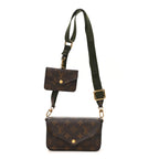Monogram Felicie Strap & Go Kaki