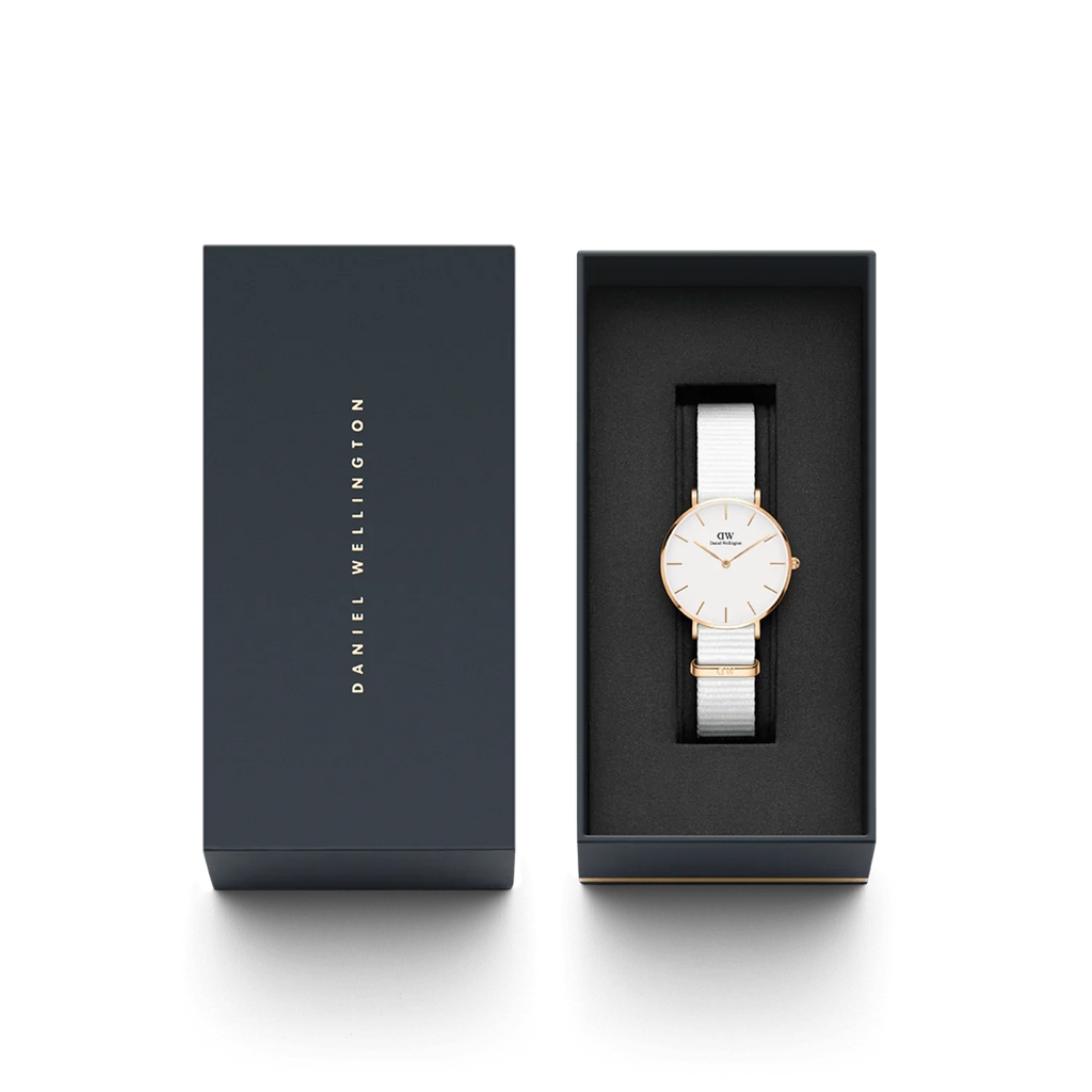 Daniel Wellington Ladies Petite Dover White Watch
