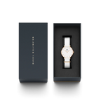 Daniel Wellington Ladies Petite Dover White Watch