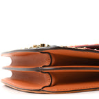 Suede Calf Hair Visetos Patricia Crossbody Bag Cognac Multicolor