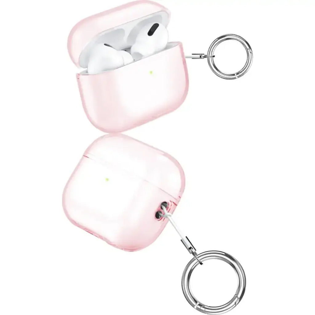 SAHARA - Hybrid Flex Series Case for Apple AirPods Pro (2nd Generation) - Transparent Pink