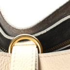 Grained Calfskin Small Marcie Hobo Bag Sweet Beige