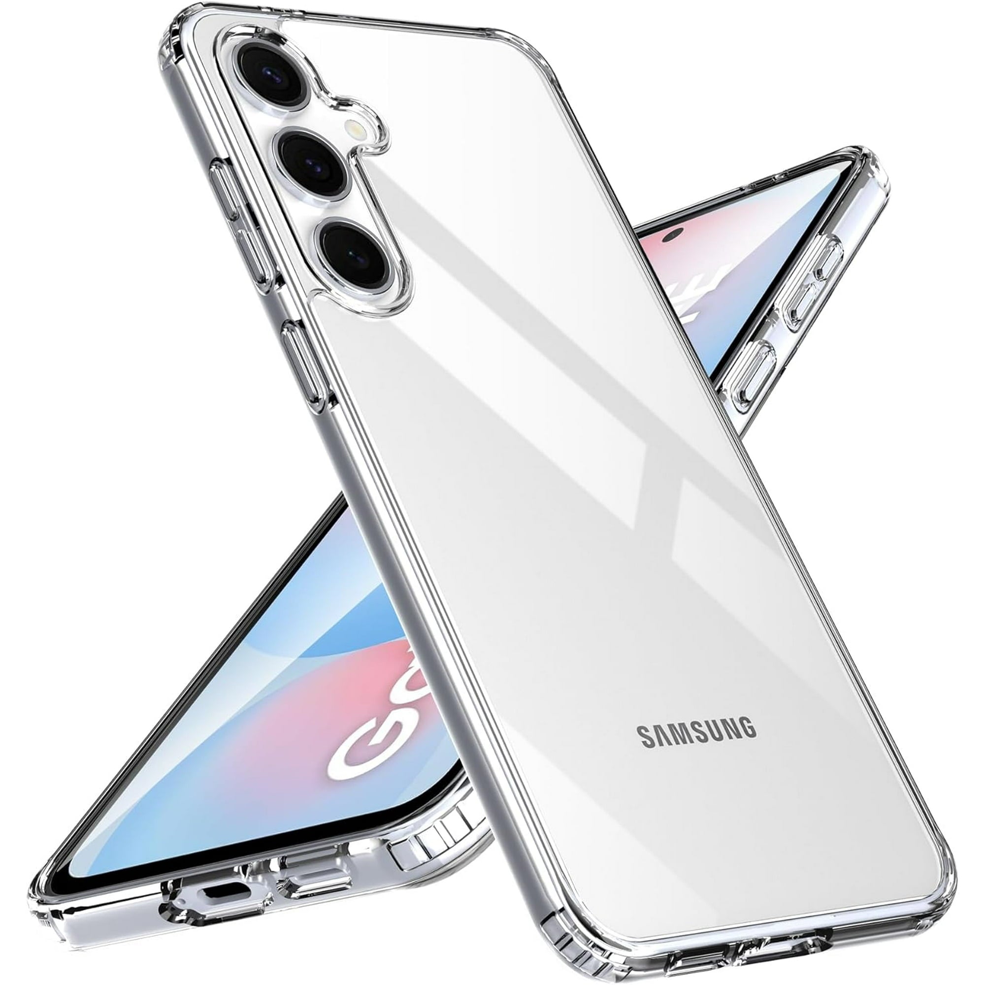 Entronix Case Compatible with Galaxy S24 FE - [Hard Back] Clear Cover