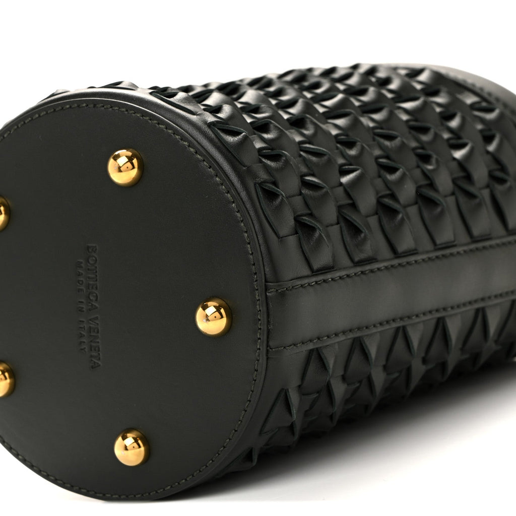 Nappa Intrecciato Small JJ Bucket Bag Black